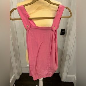 CHANEL pink silk top no size tag